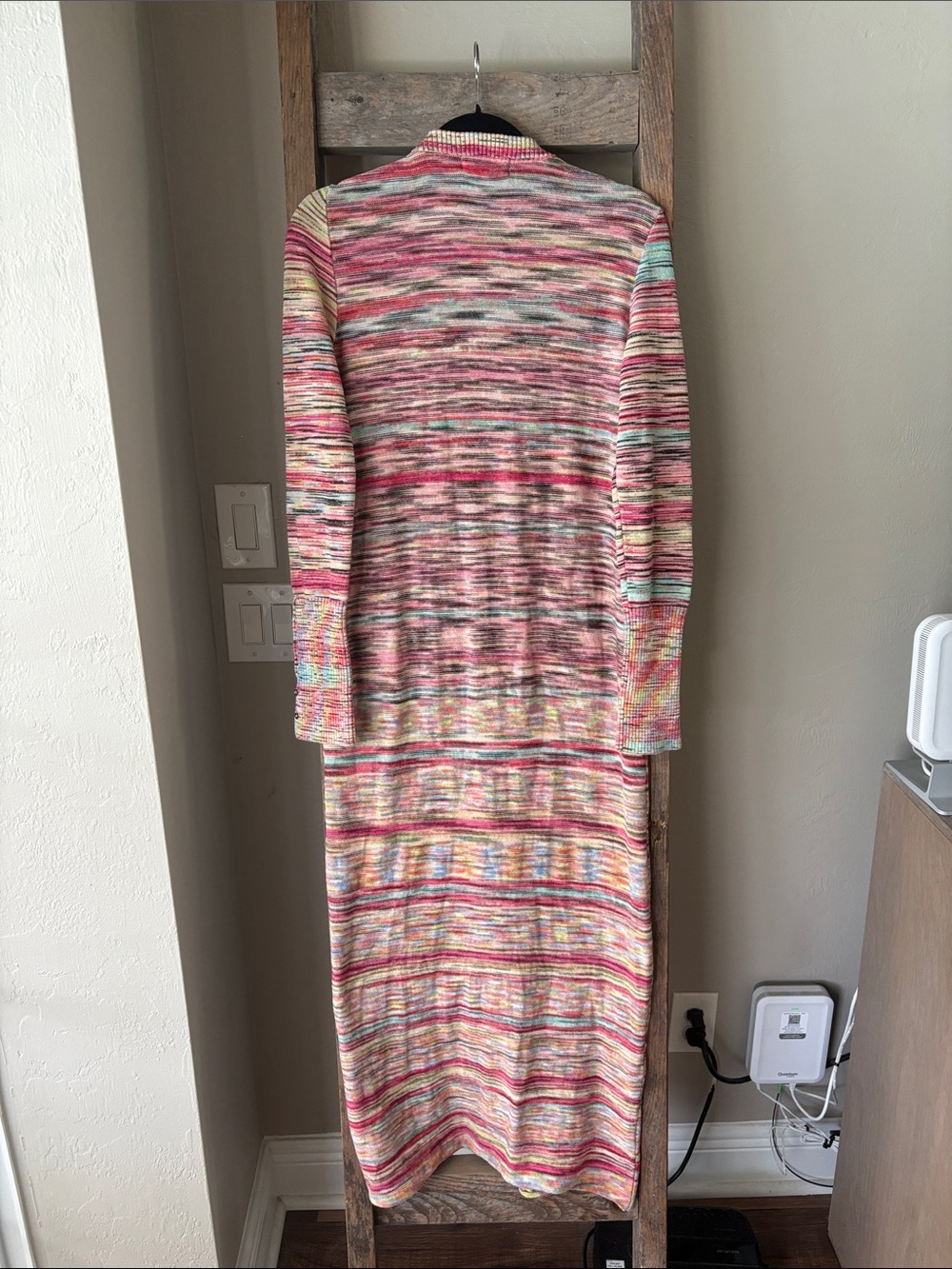 Free People Harmony Sweater Duster Full Length Longline Small - Picture 9 of 9
